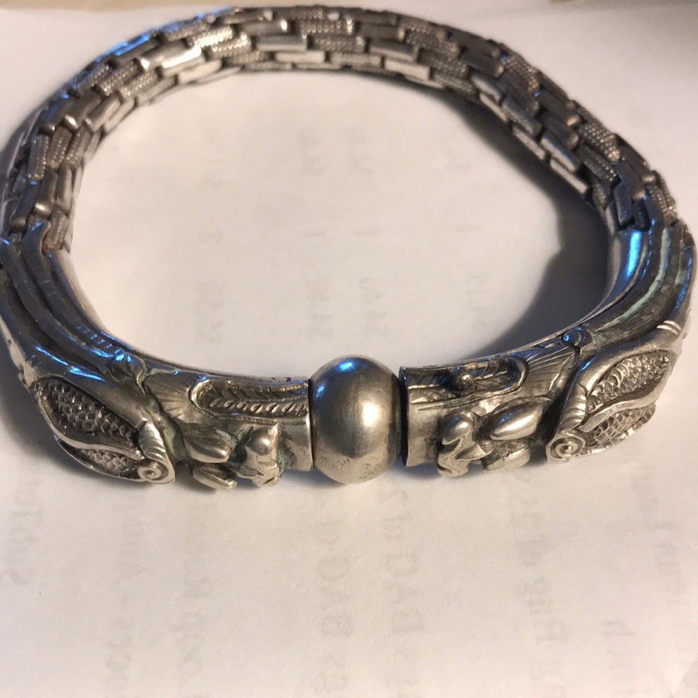 Antique Double Dragon Bracelet